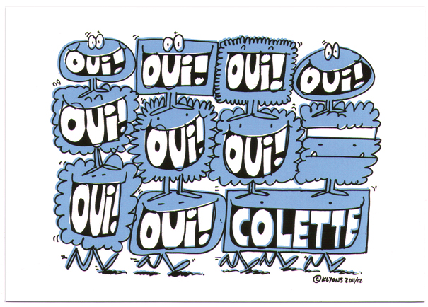 Colette Oui Postcard