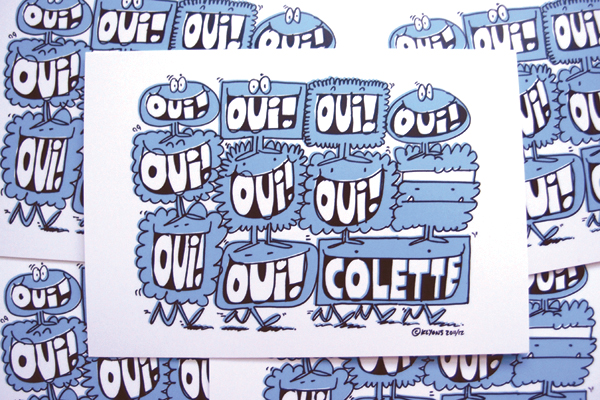 Colette Oui Postcard